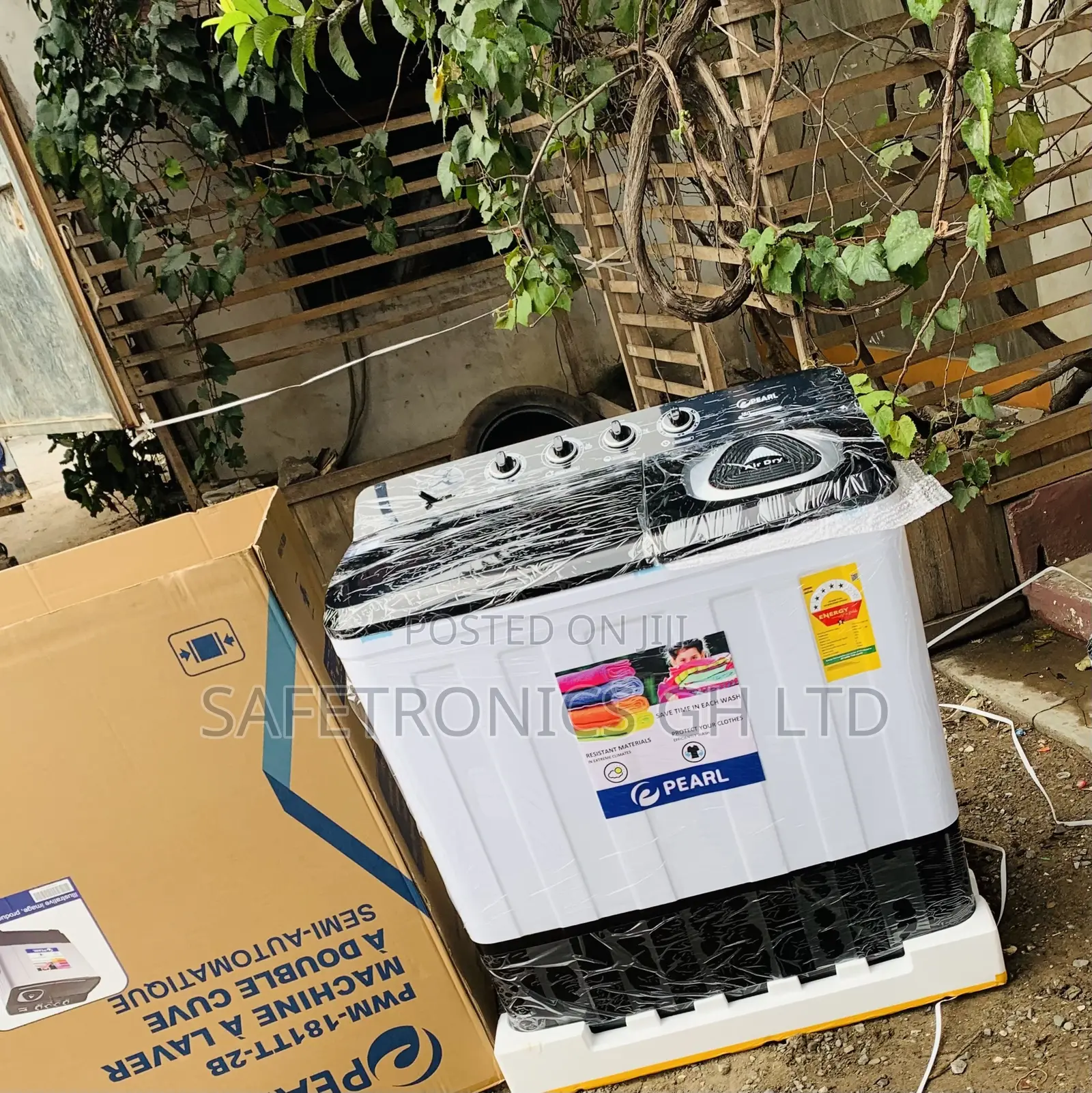 Affordable White Black Washing Machine 18kg Pearl