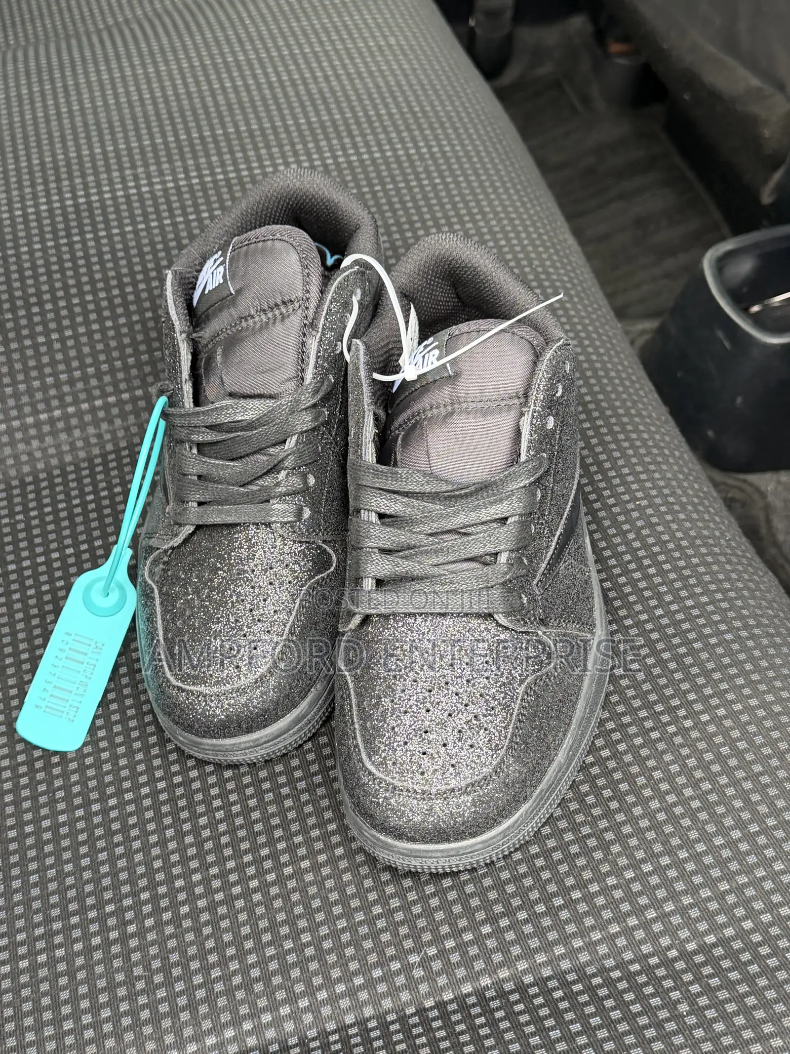 Black Glitter Custom Jordan 1s
