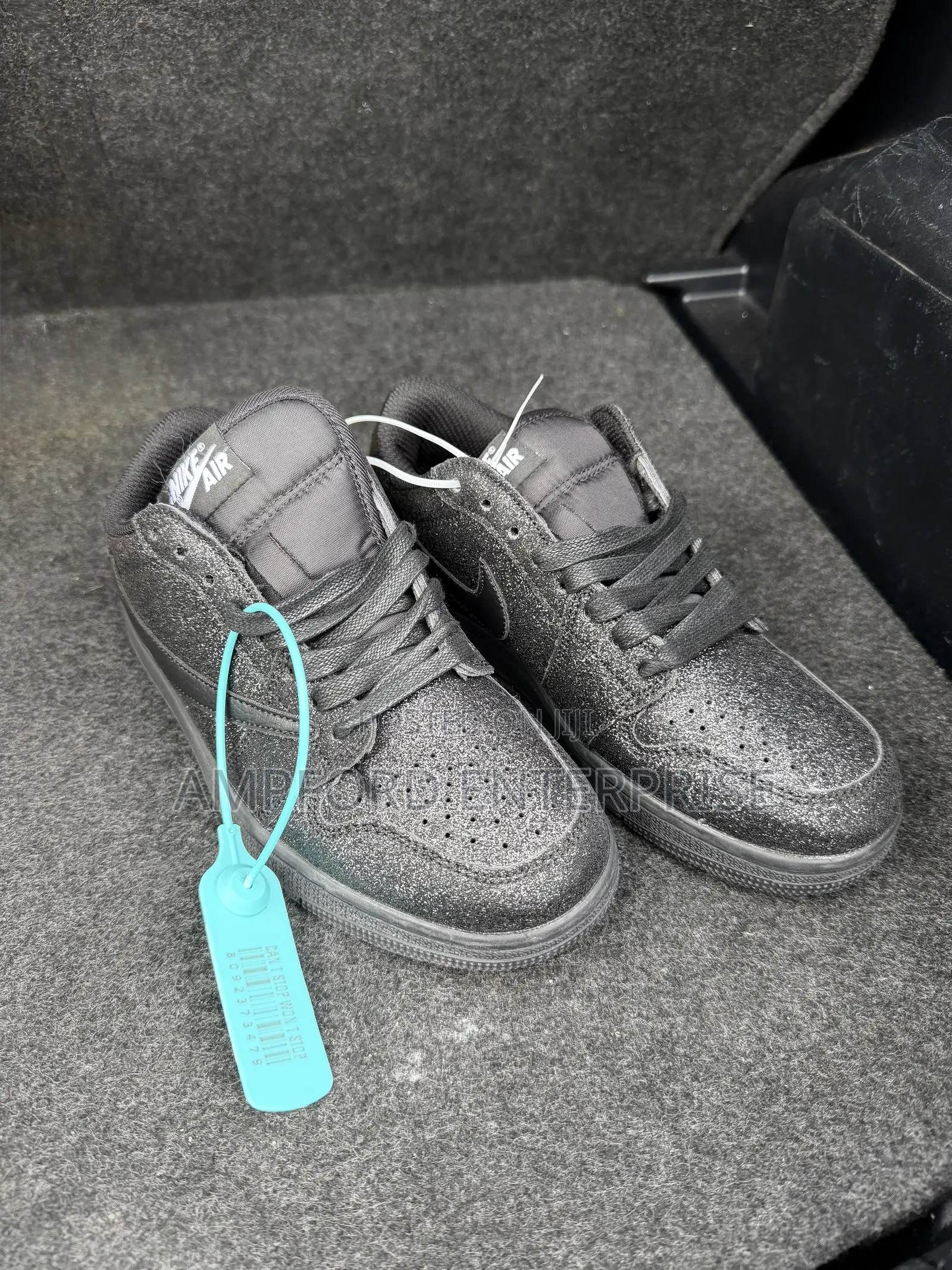 Black Glitter Custom Jordan 1s