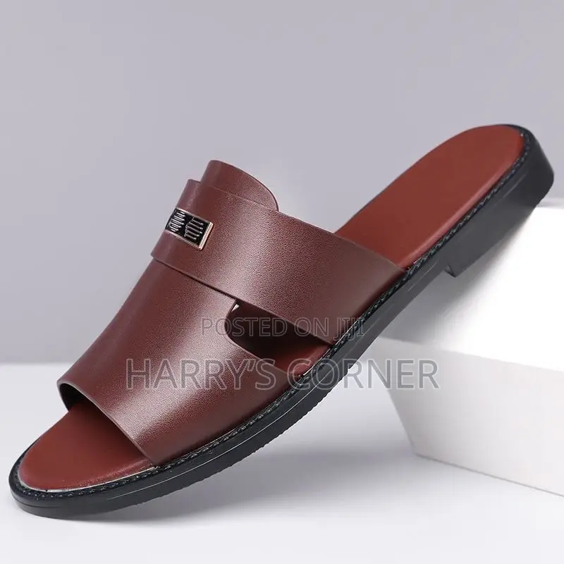 Men Leather Slippers
