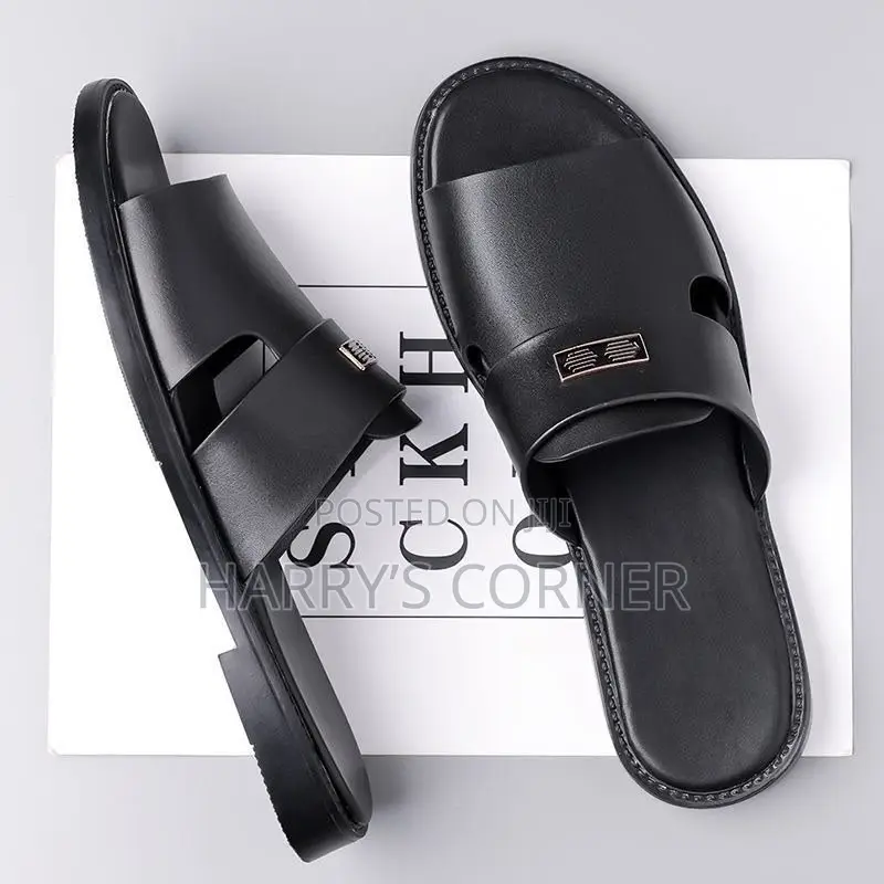 Men Leather Slippers
