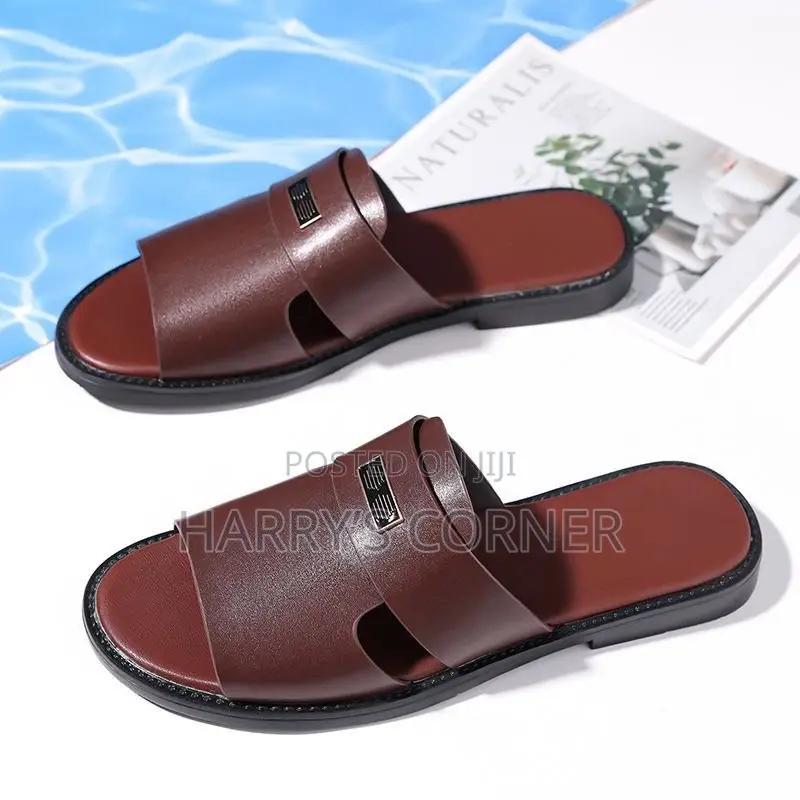 Men Leather Slippers