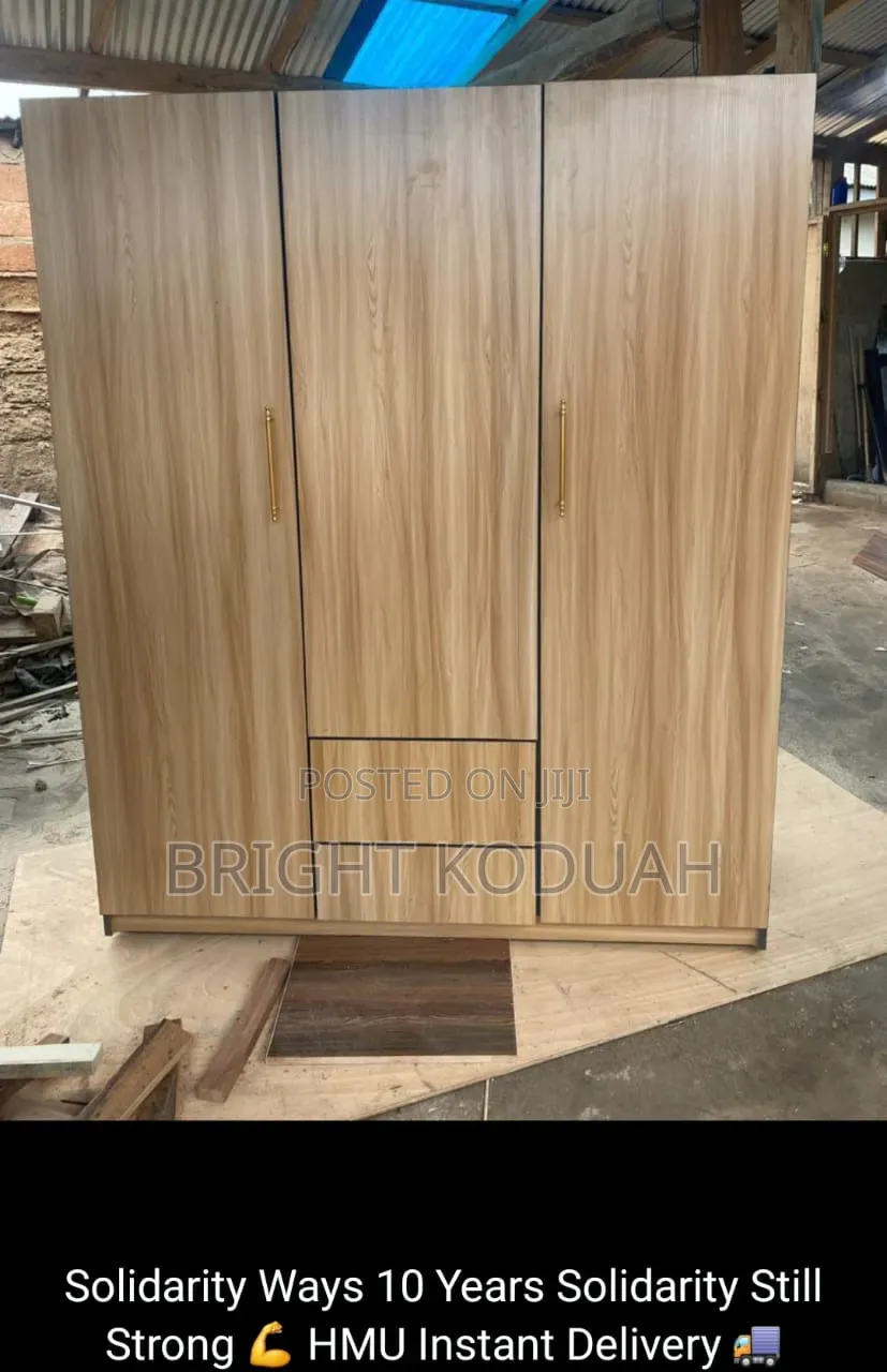 Bright Laminated Three in One Wardrobe