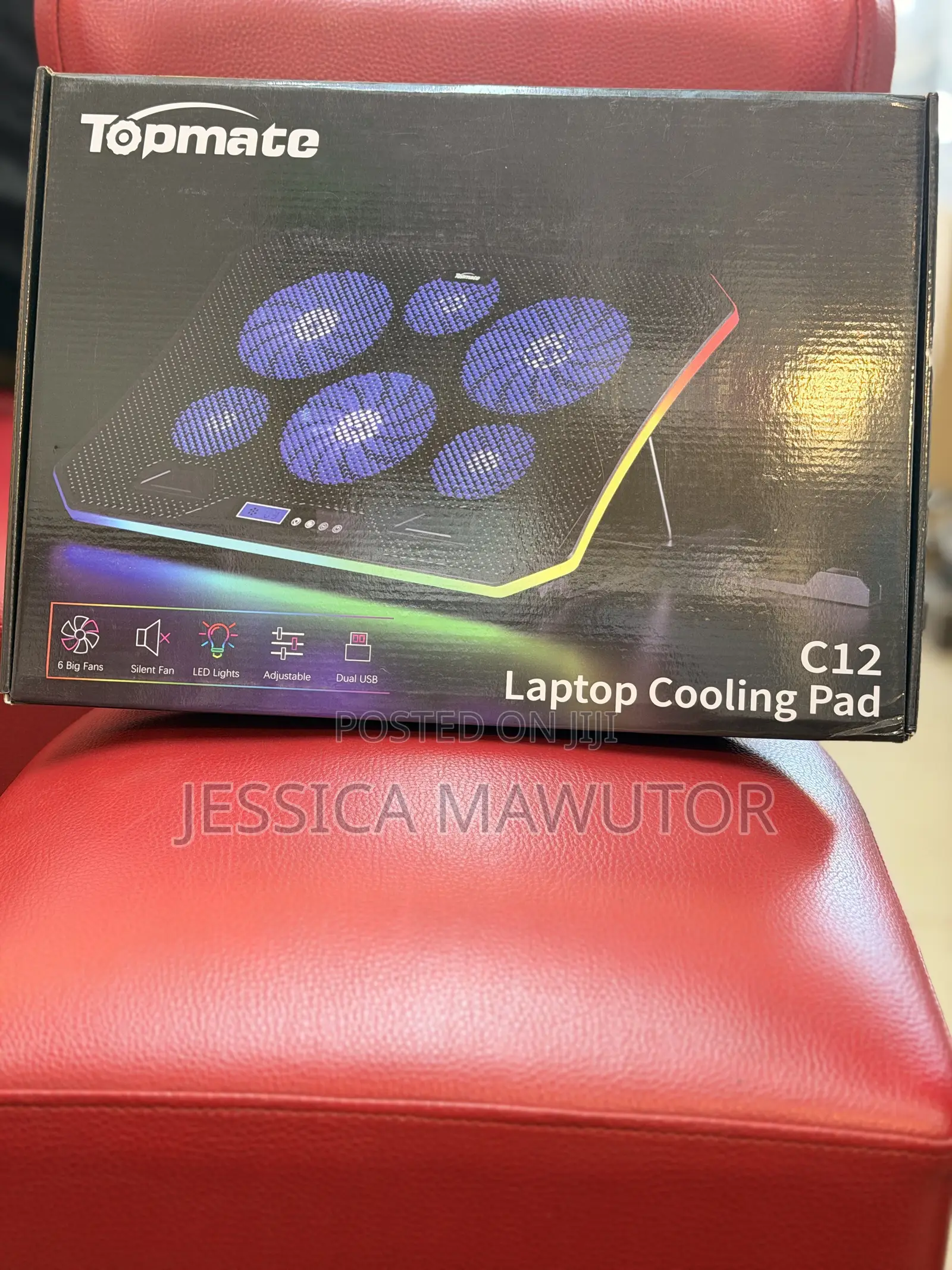 TopMate C12 Laptop Cooling Pad RGB