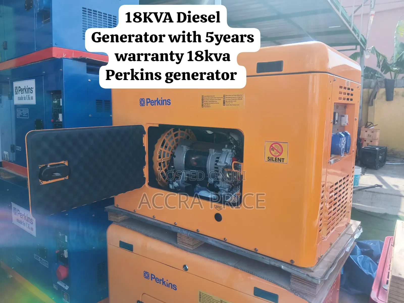 Powerful Perkins 18KVA Diesel Generator With 5-Year Warranty
