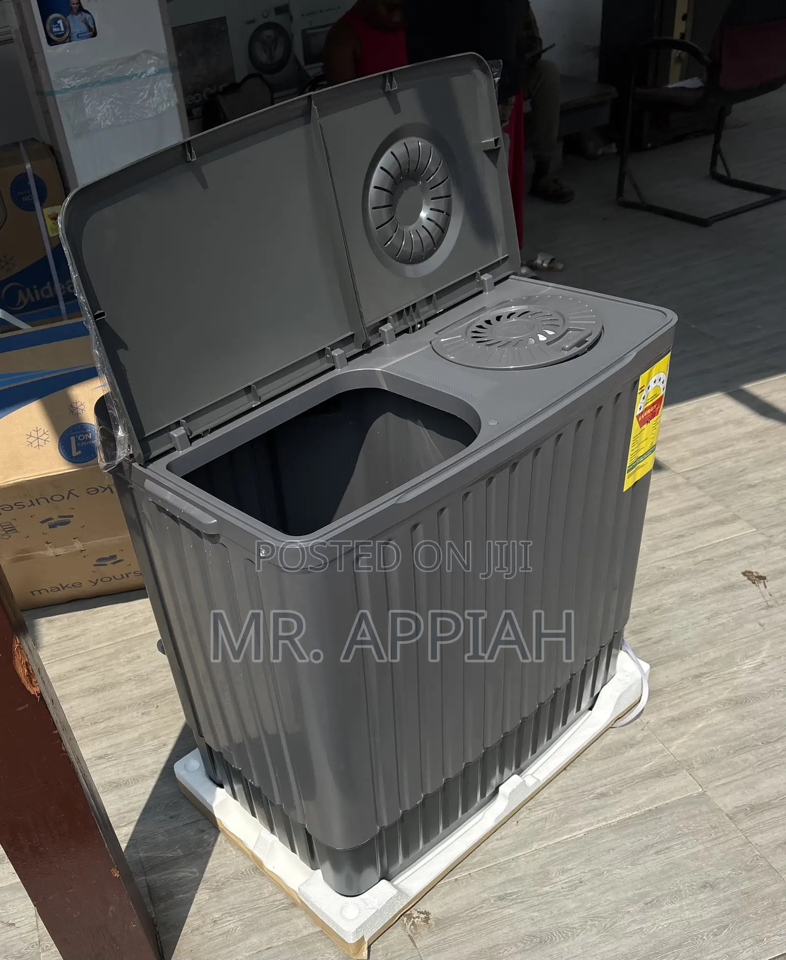 Semi-Automatic Nasco 11kg Spin Dry Electric Washing Machine(dark Gray)