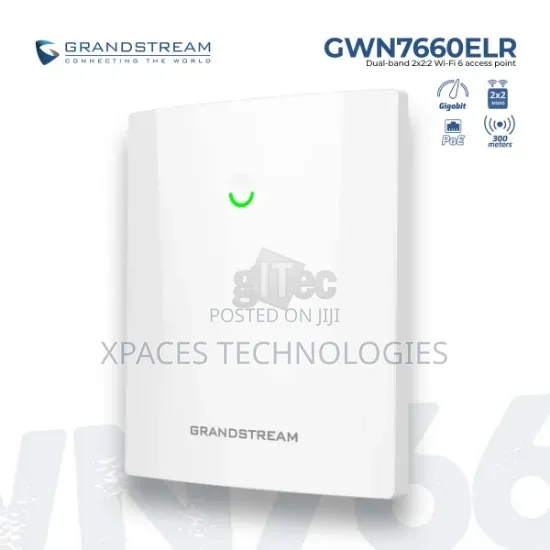 GWN7660ELR (WORLD) - Grandstream Outdoor AX3000 Wi-Fi 6 Access Point