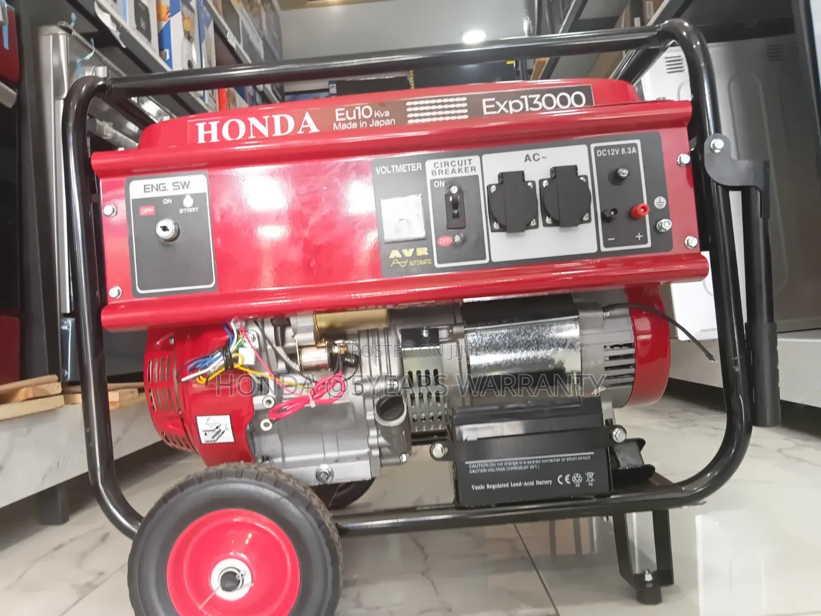 Light on Always - Honda Generator