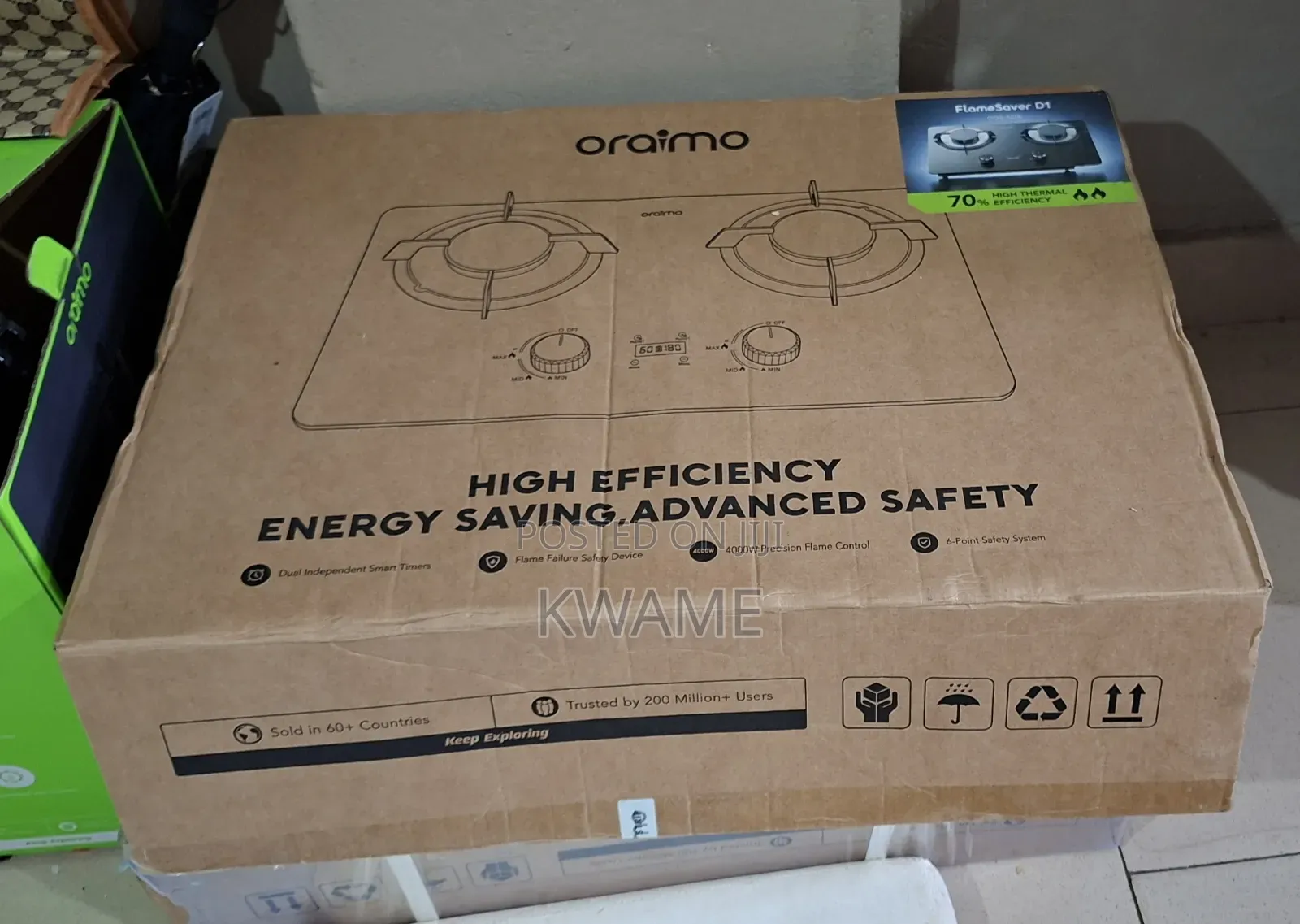2-Burner Gas Stove With Timer