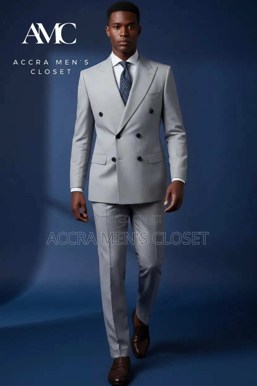 Premium Double-Breasted Suit
