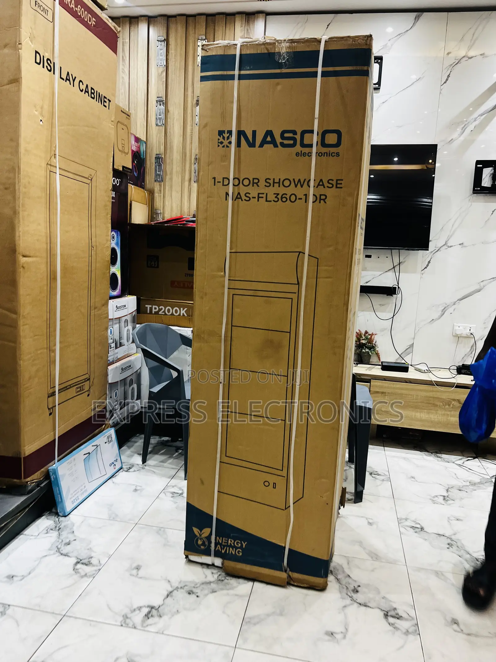 Nasco 298 LTRS Display Fridge-Nas-Fl360-1dr