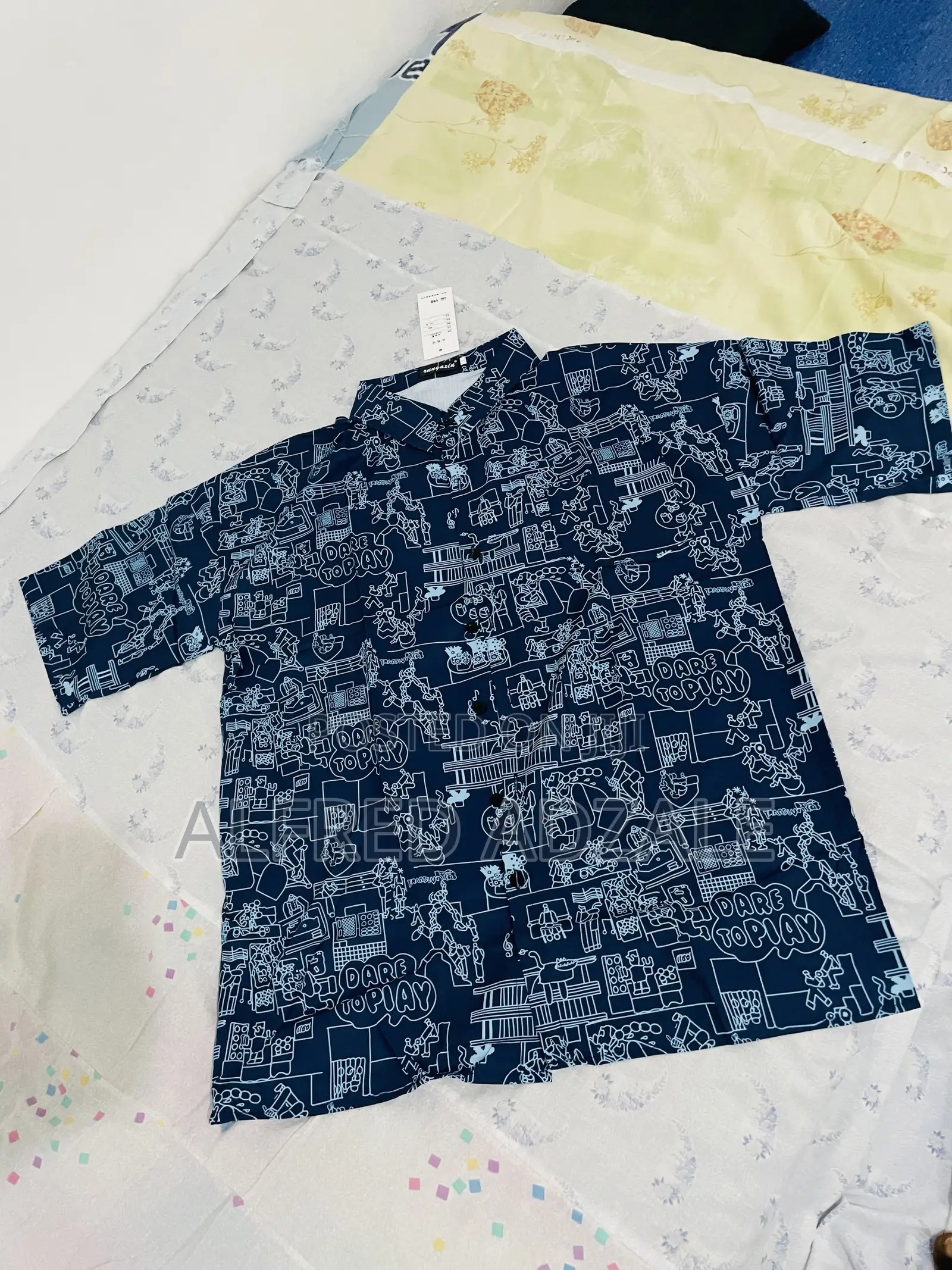 Navy Blue Casual Wear 3XL