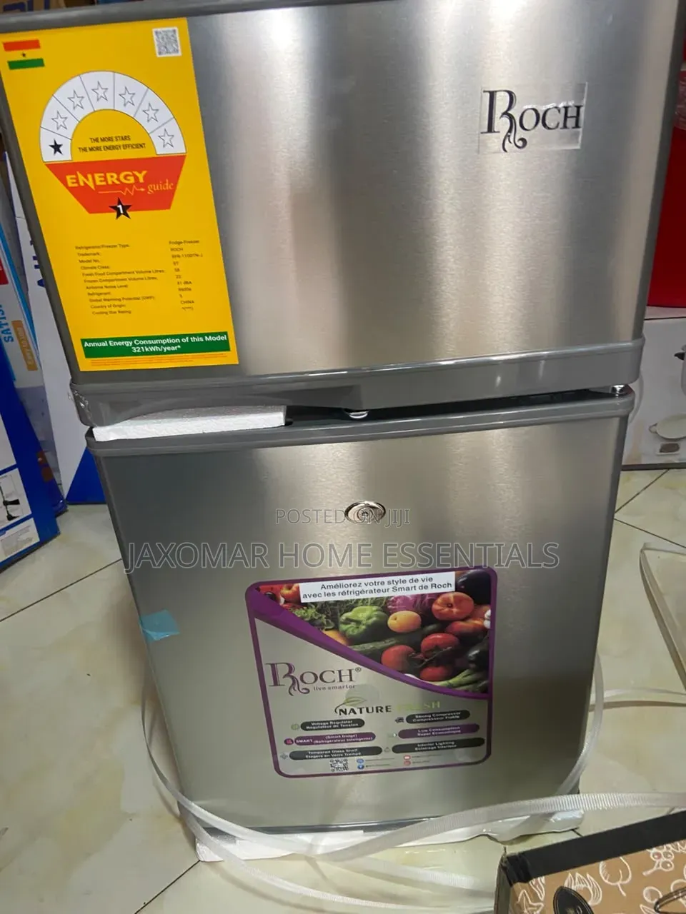Roch Table Top Fridge (Double Door) 80L