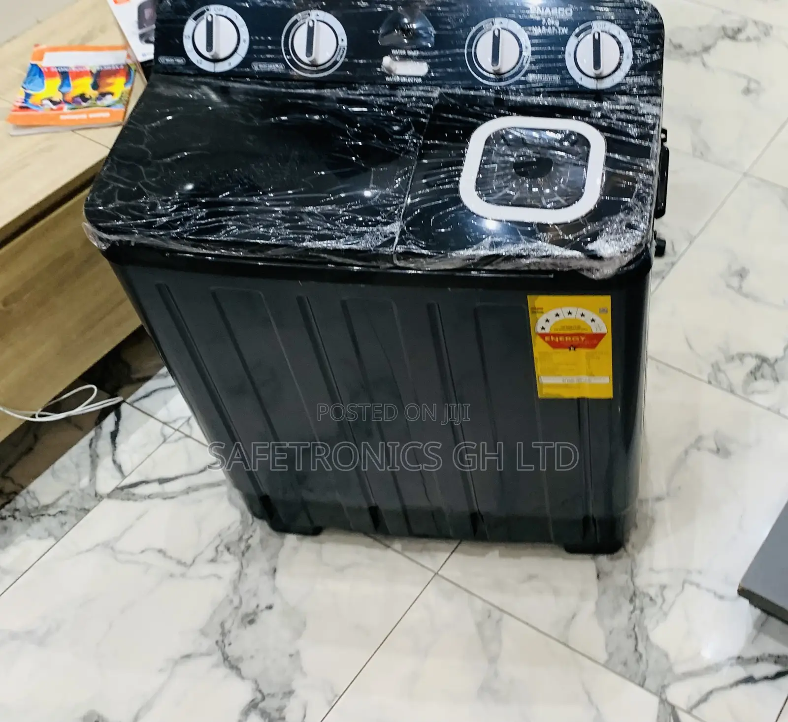 Just Grab Black 7kg Semiautomatic Nasco Washing Machine