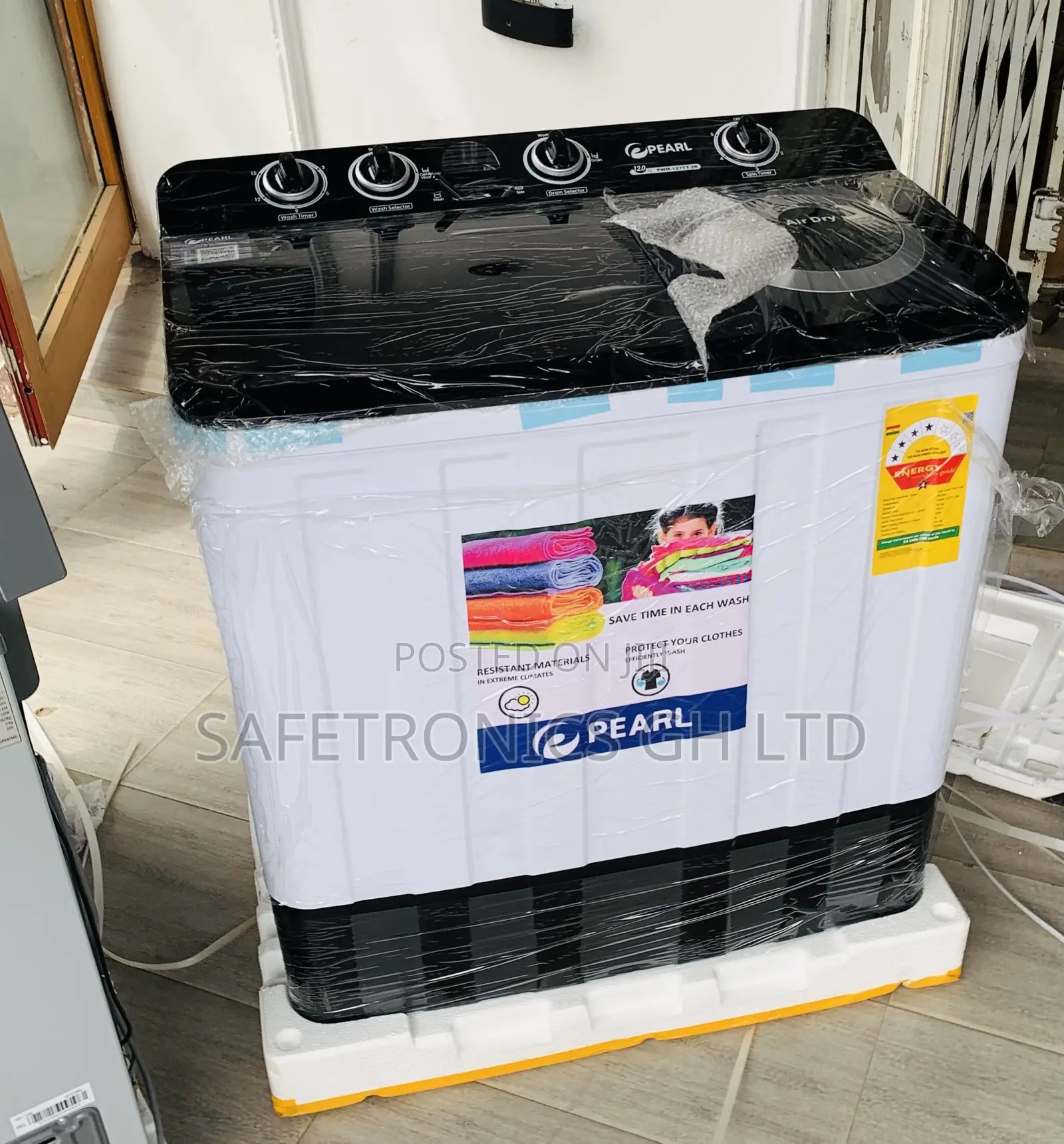 Fabulous Black 15kg Pearl WashingMachine