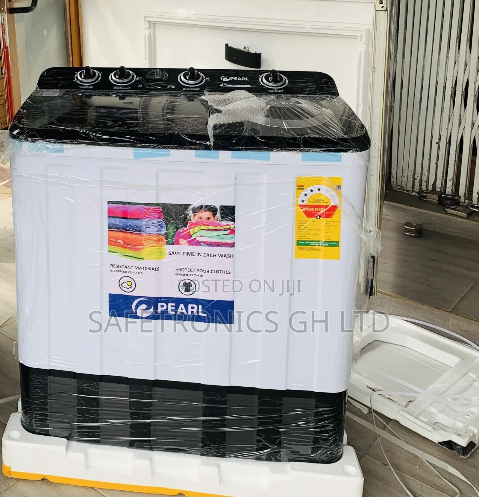 Kindly Check Pearl WashingMachine 15kg Black