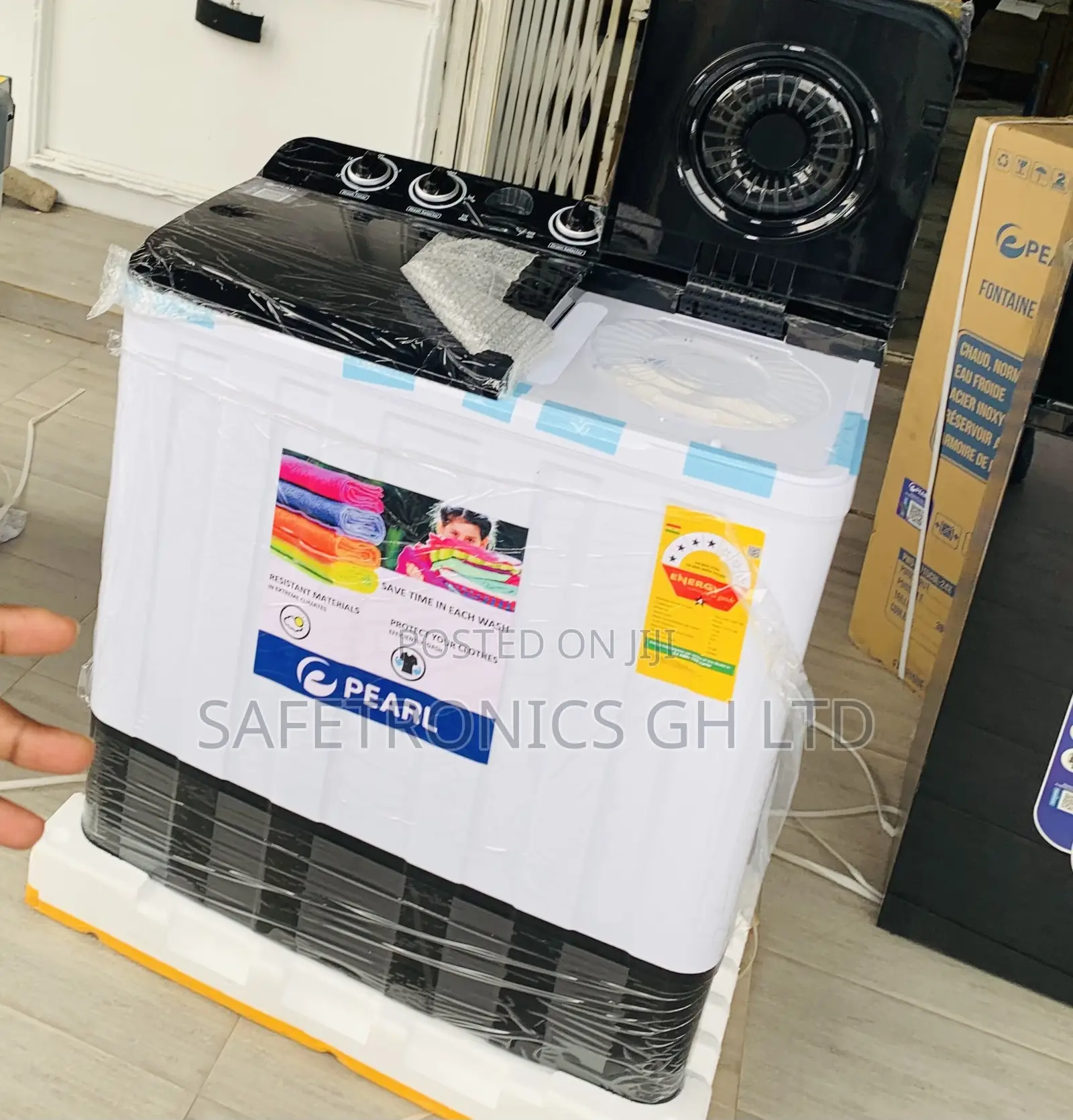 Just Order 15kg Pearl Black Washing Machine