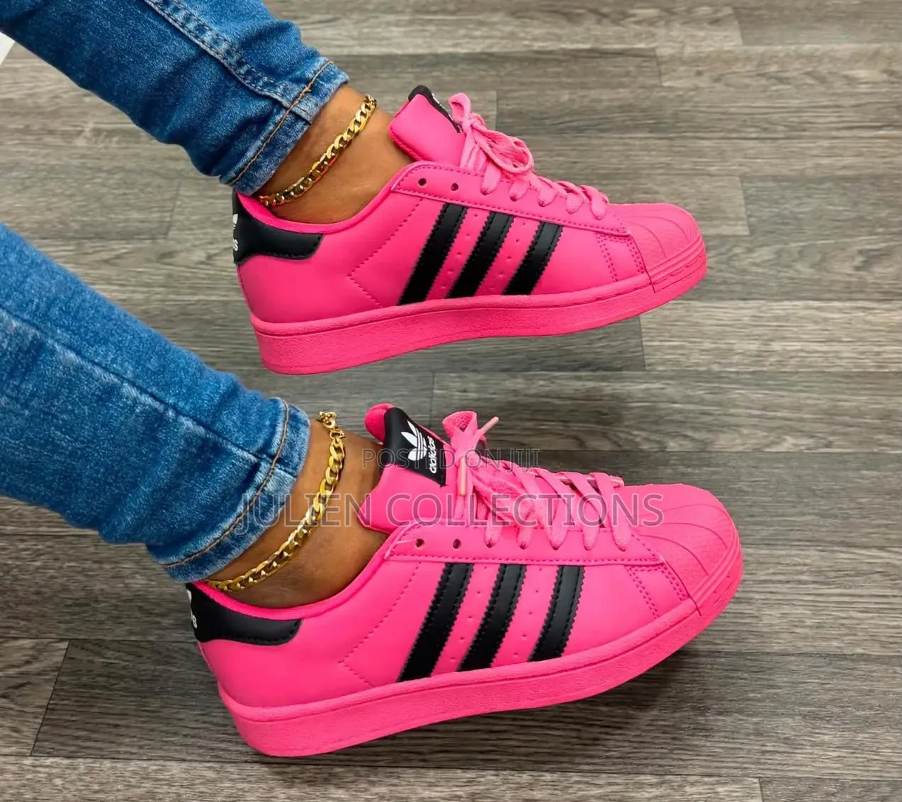 Adidas Superstar Hot Pink N Black