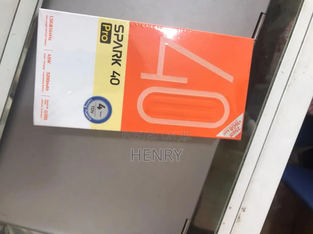 New Tecno Spark 40 Pro 256 GB Black