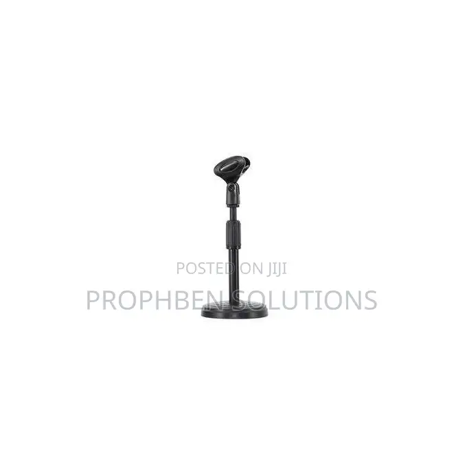 Adjustable Metal Desktop Microphone Stand Only