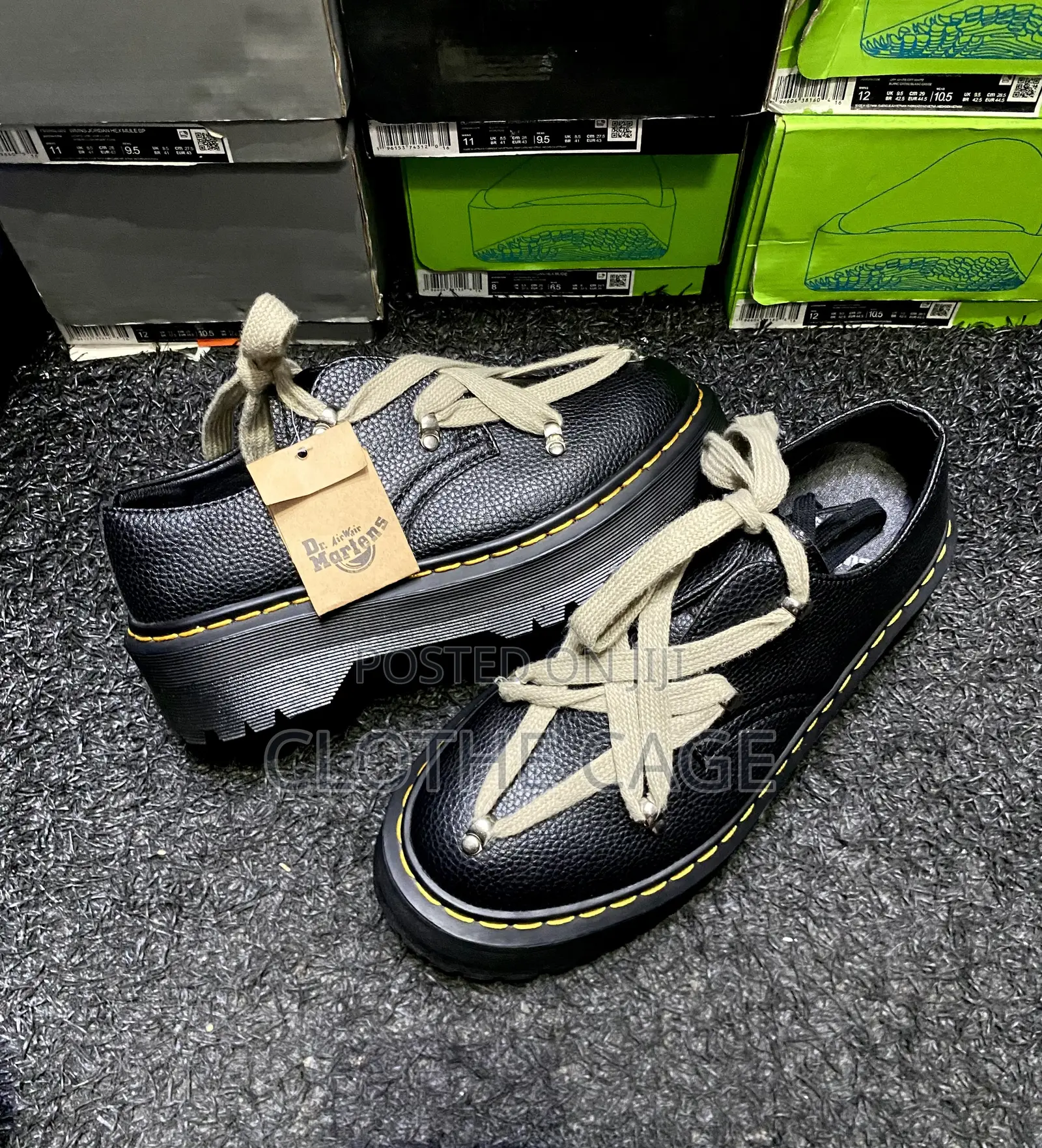 Dr. Martens X Rick Owens Low-Top Leather Shoe