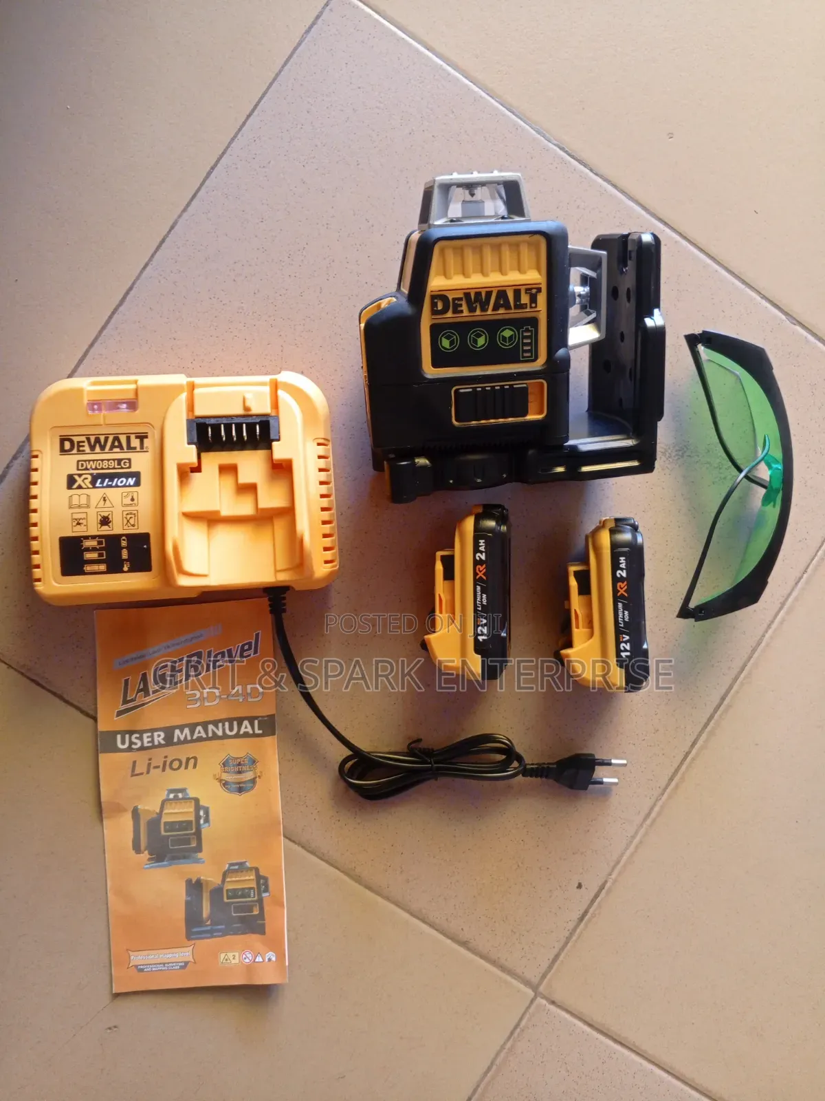 Dewalt Dw089lg 3d 12 Lines Degree Vertical Laser Level FRM Italy