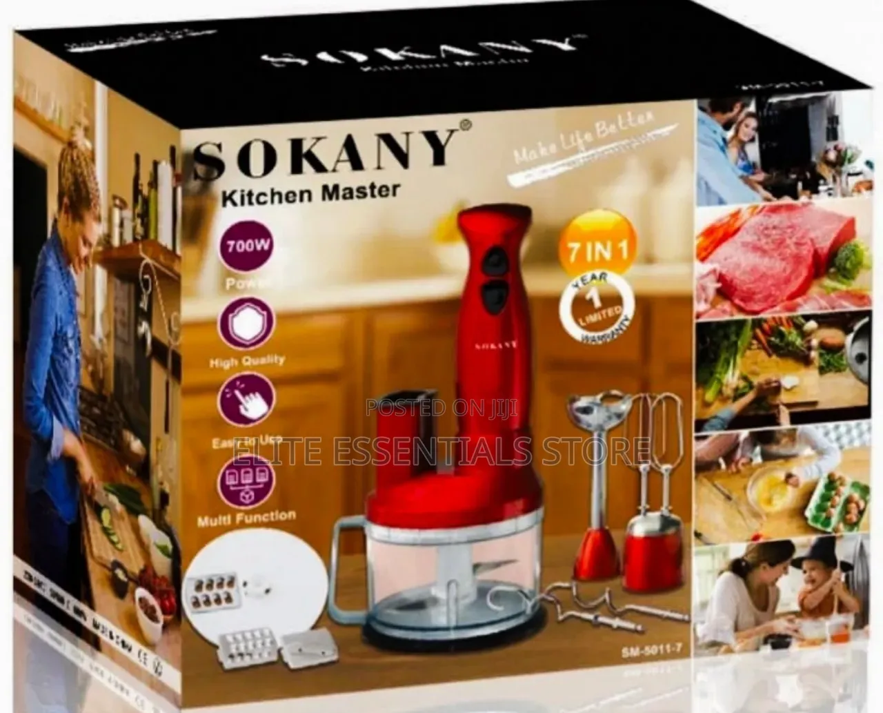 High Quality 7 in 1 Multipurpose Blender Chopper Mixer Cutter Slicer