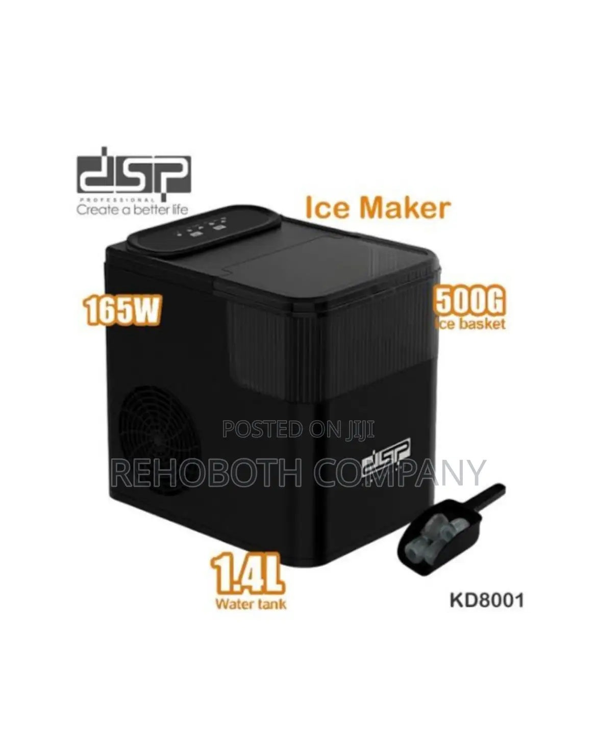 DSP KD8001, Ice Maker – Black
