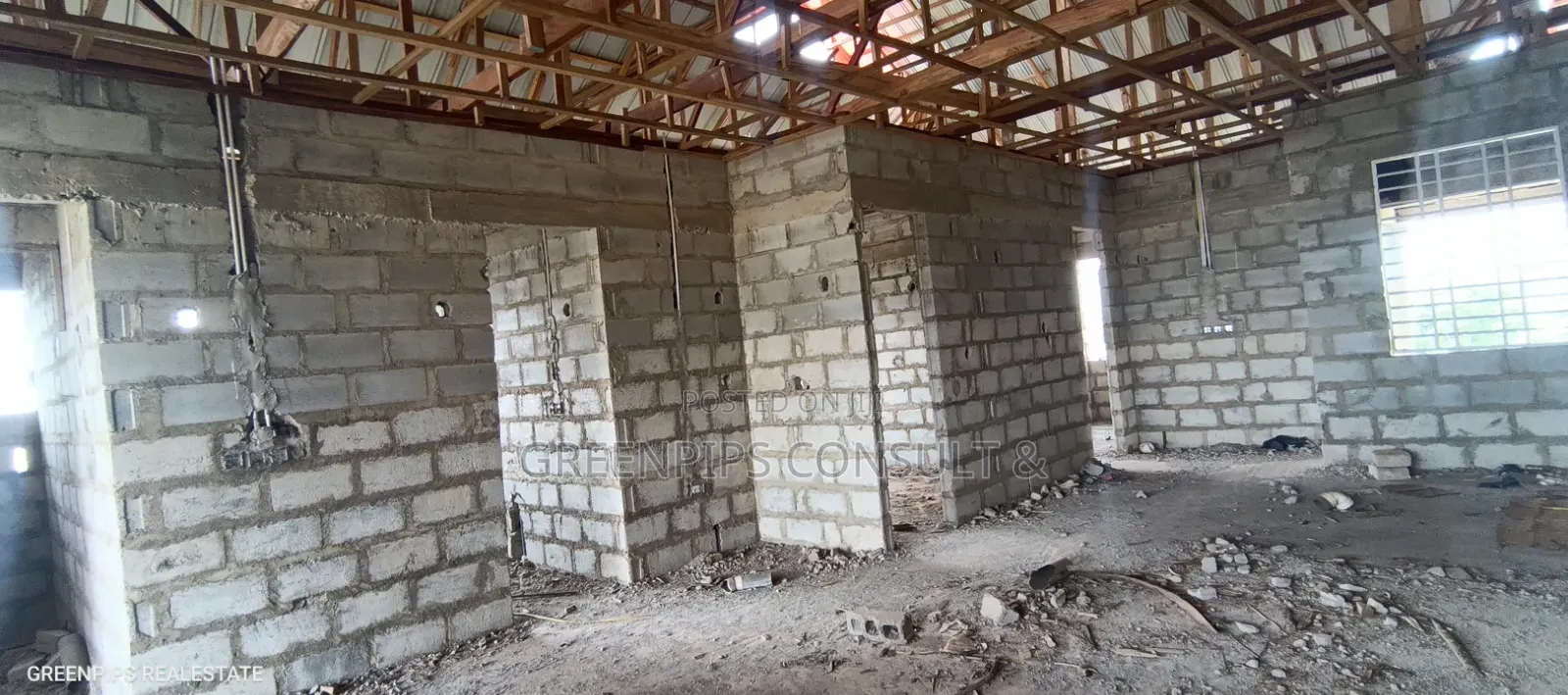 Uncompleted 5 Bedrooms Structure at Apromoase