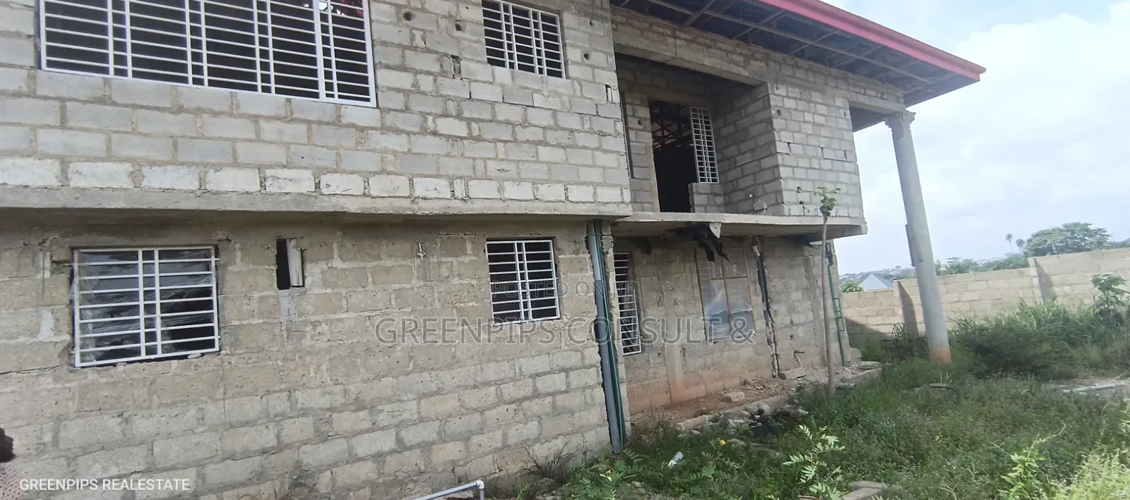 Uncompleted 5 Bedrooms Structure at Apromoase