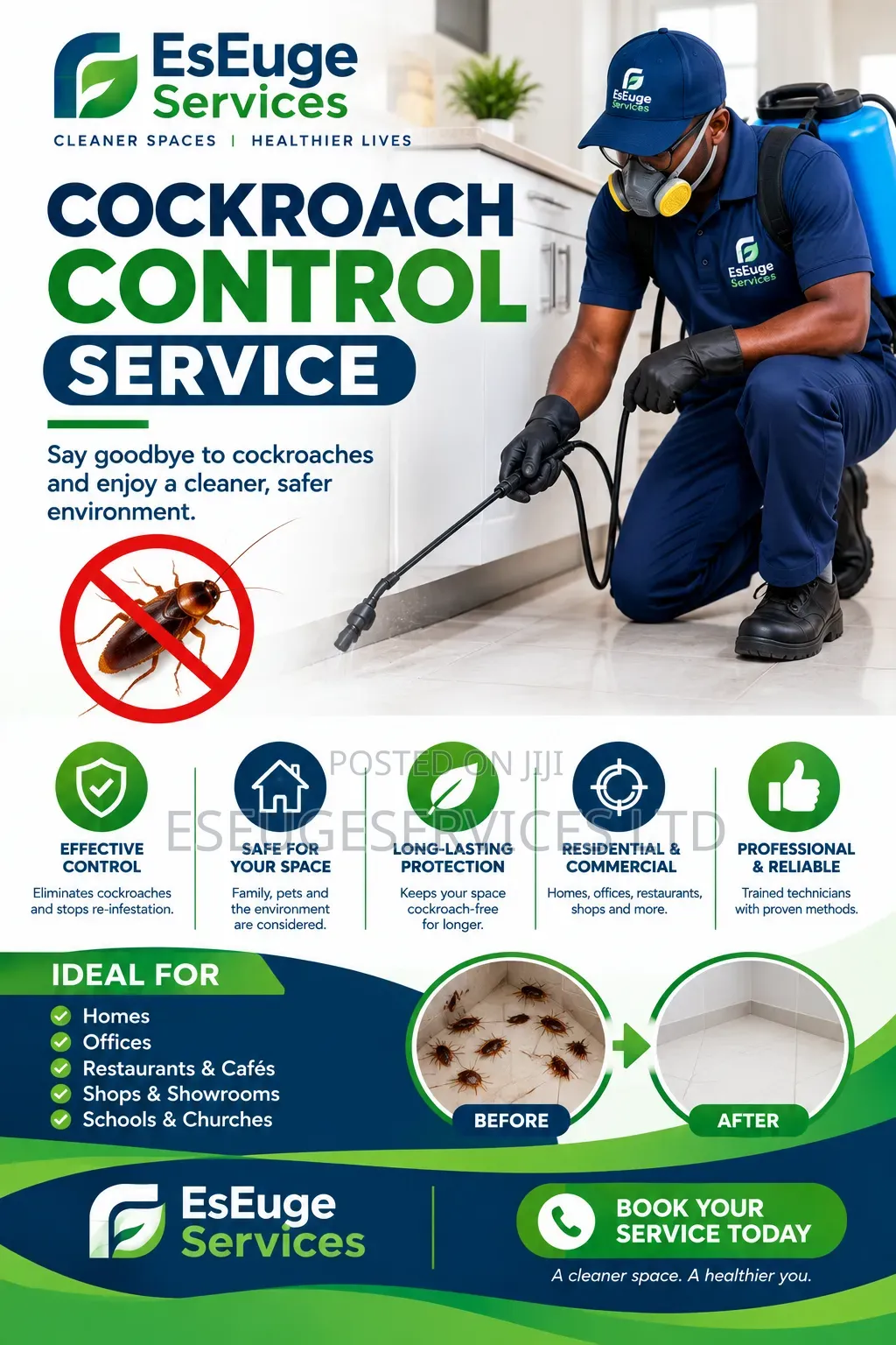 Cockroach Control Service – EsEuge Services
