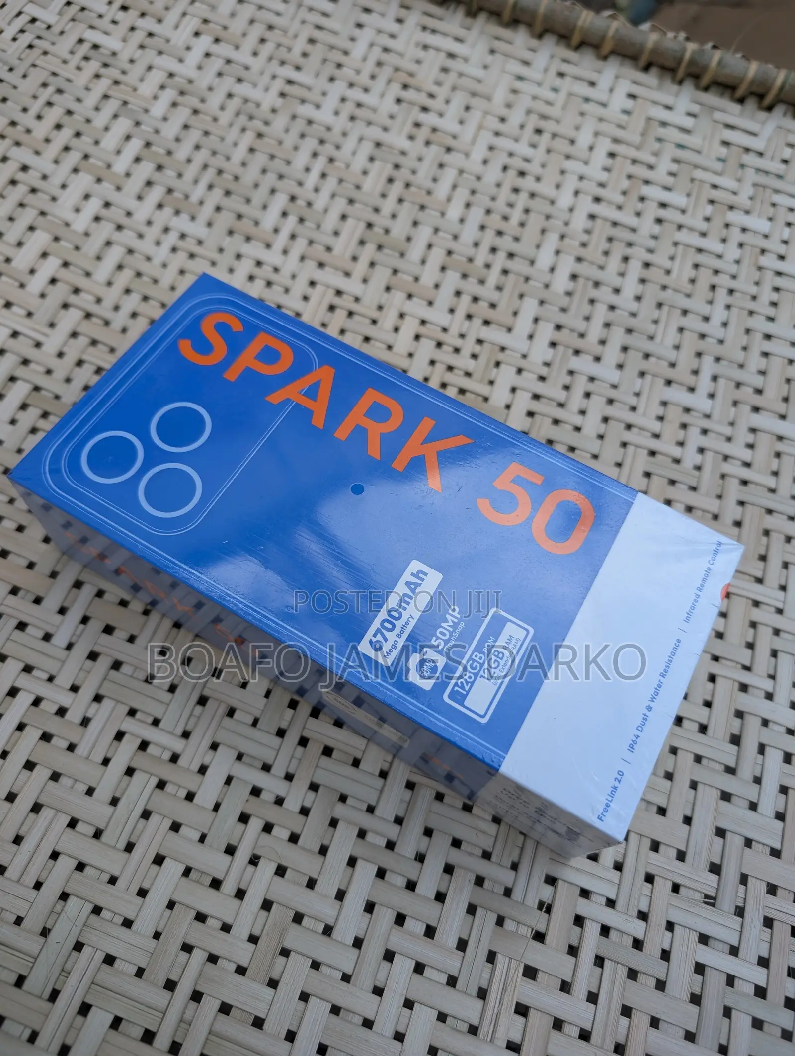New Tecno Spark 50 128 GB Black