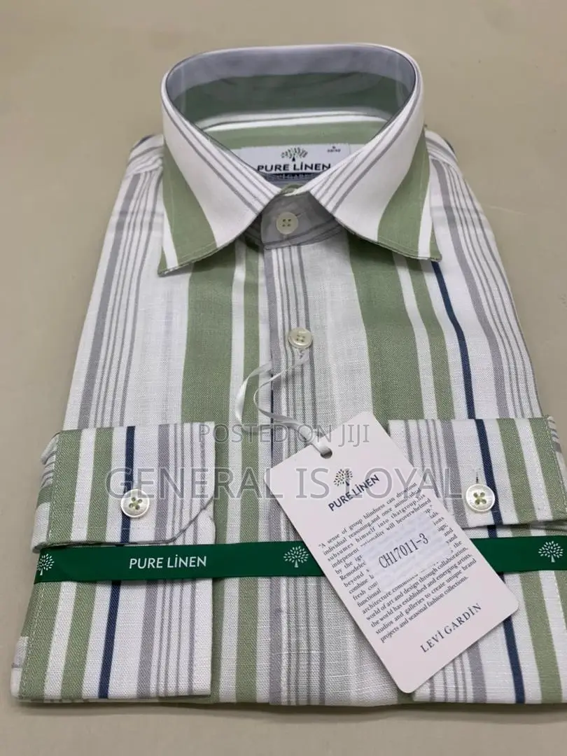 Levi Gardin Pure Linen Long Sleeve Shirt