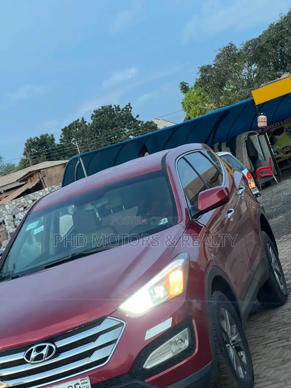 Hyundai Santa Fe GLS 4dr SUV AWD (3.3L 6cyl 6A) 2014 Red