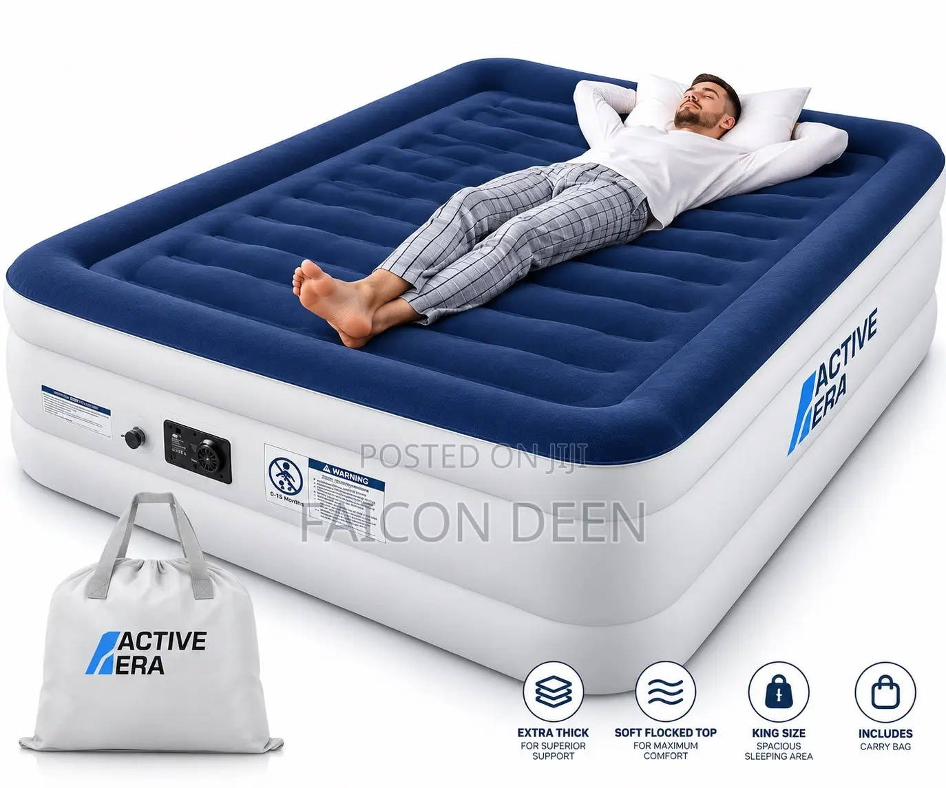 Reliable Inflatable Furniture:Inflatable Automatic Double Size Air Bed