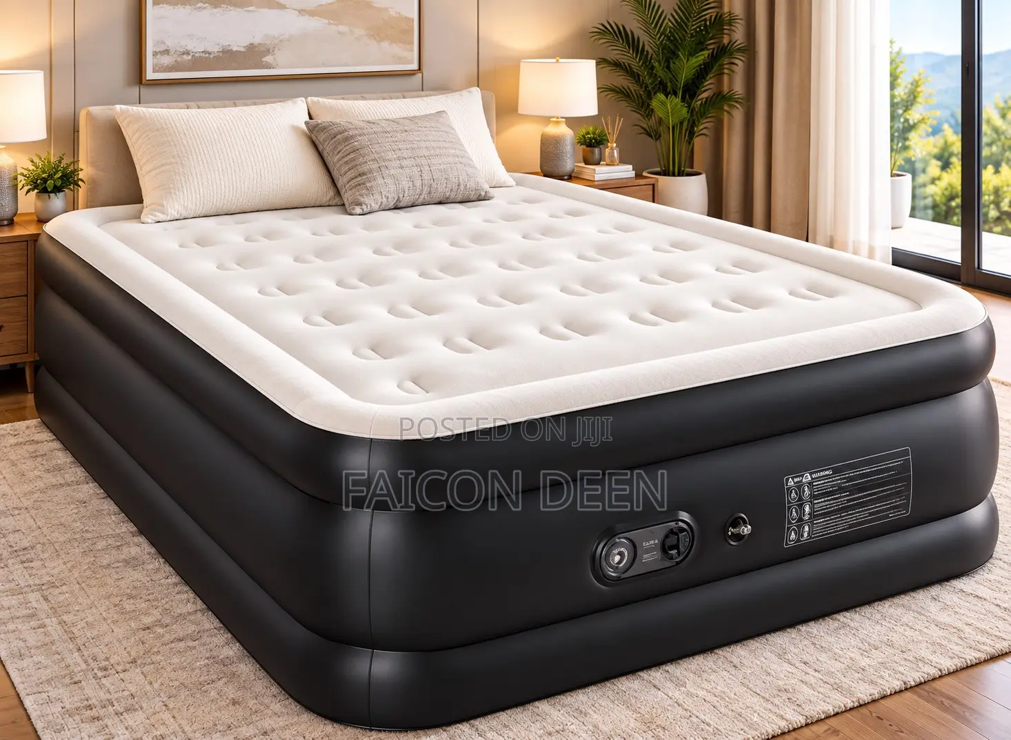 Soft Resting Solution : Double Automatic Air Bed With Inbuilt Pump