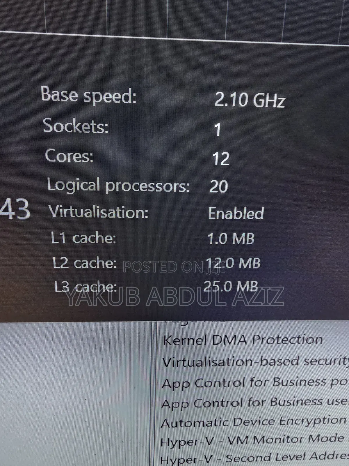 Desktop Computer Asus 16GB Intel Core i7 HDD 2T