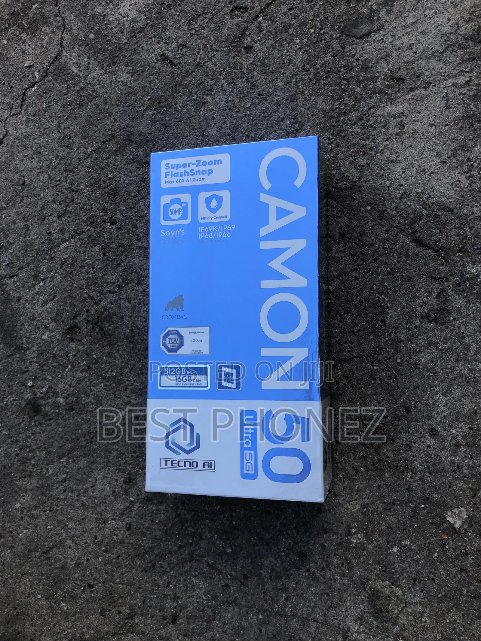 New Tecno Camon 50 Ultra 512 GB Black