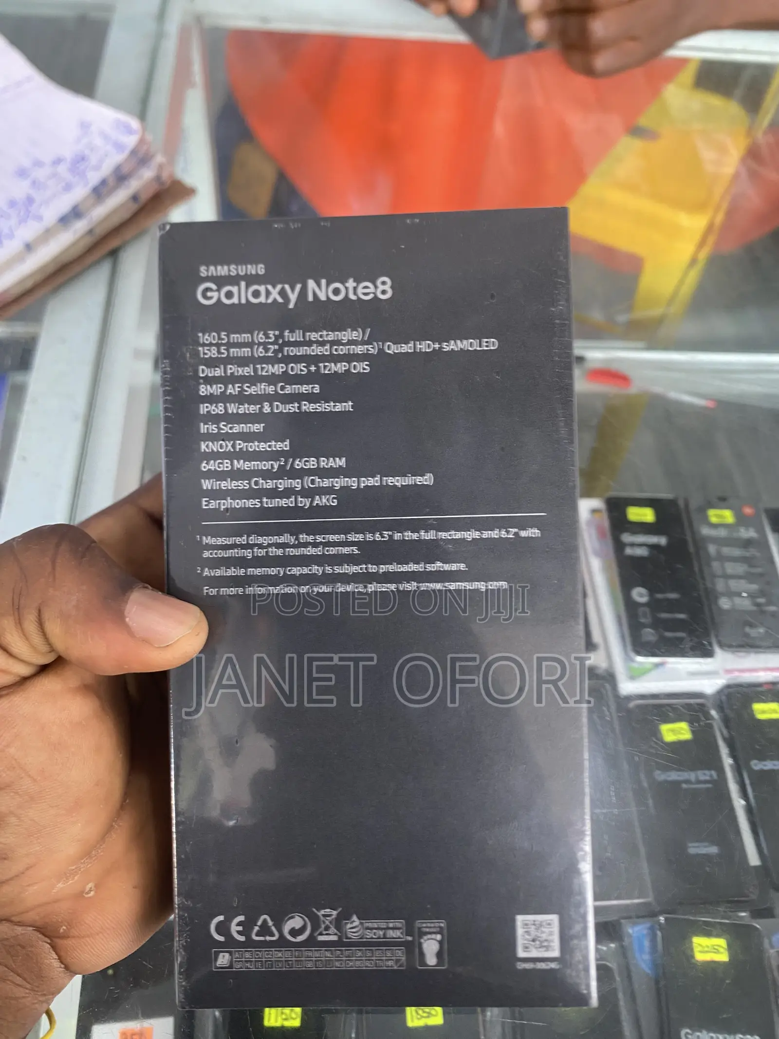 New Samsung Galaxy Note 8 256 GB Black