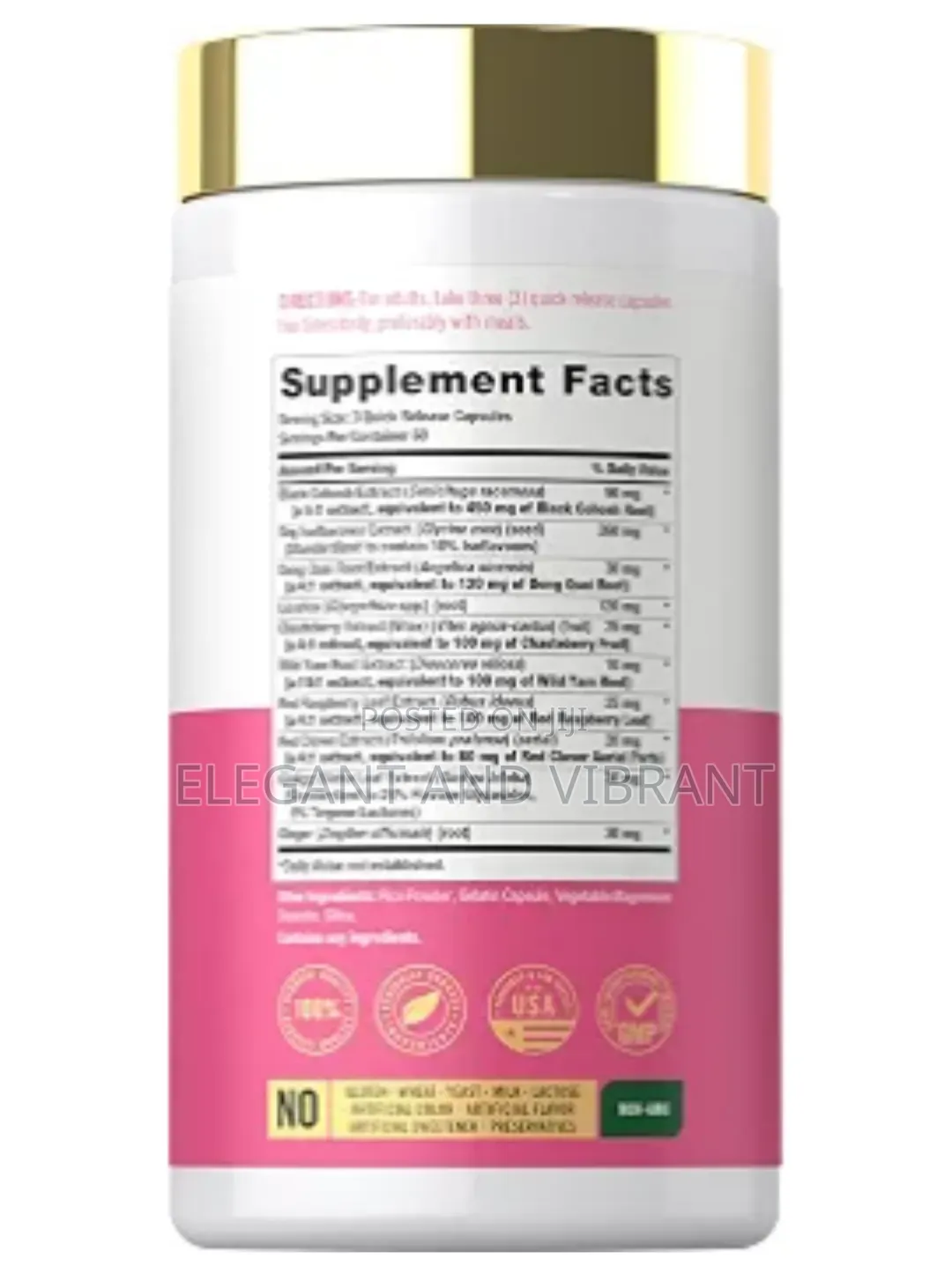 Menopause Supplements for Women, Helps With Hot Flushes& Night Sweats