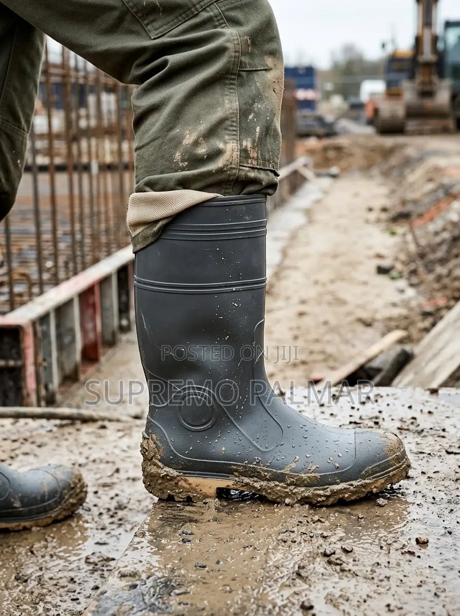 Steel Toe Waterproof Industrial Gumboots – Knee High