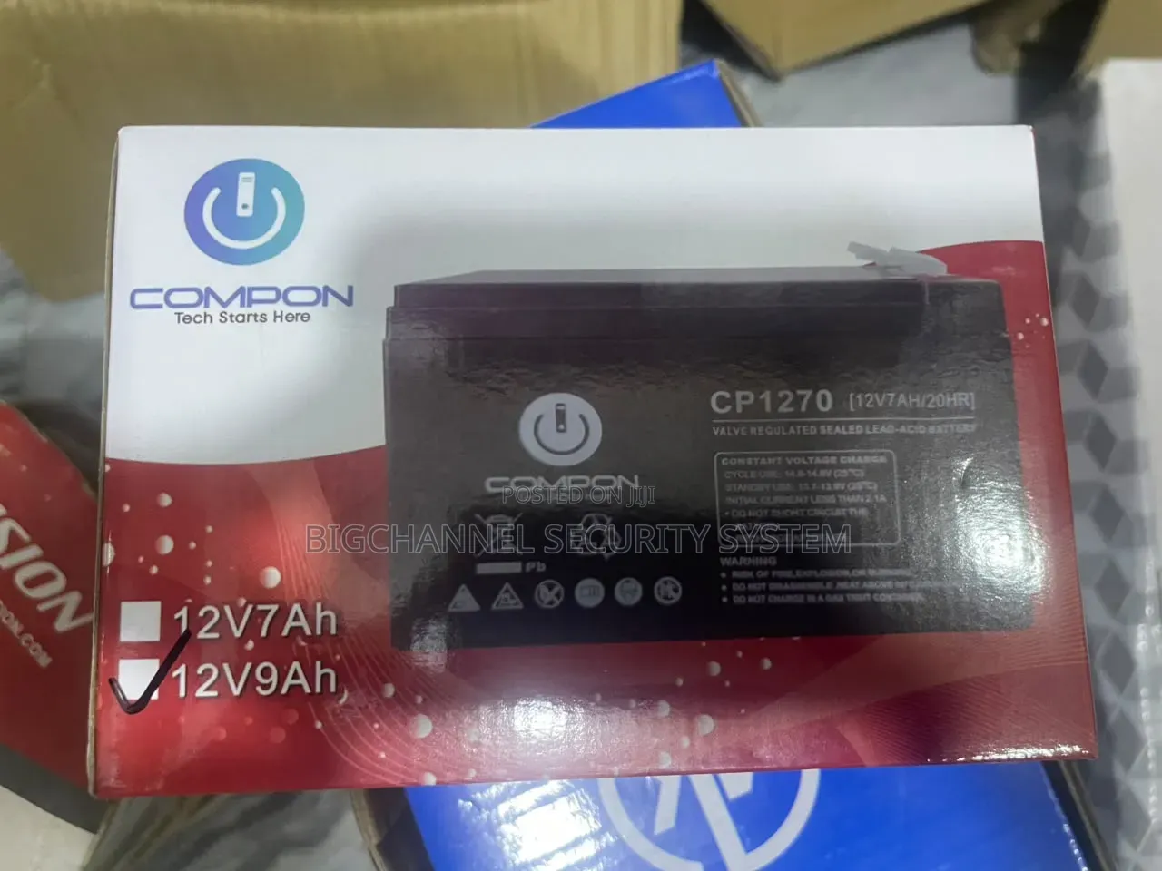 Compon 12v 9ah Rechargeable Battery