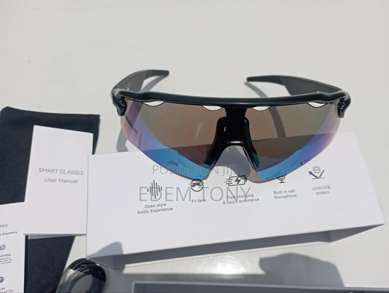 AuraSun AI Smart Cycling Glasses Set