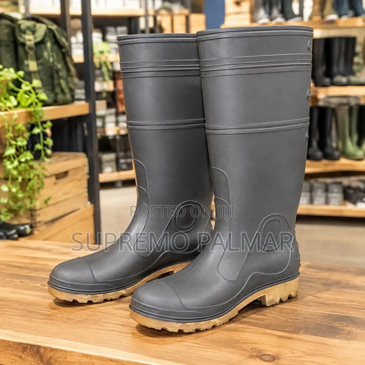 Steel Toe Waterproof Industrial Gumboots – Knee High