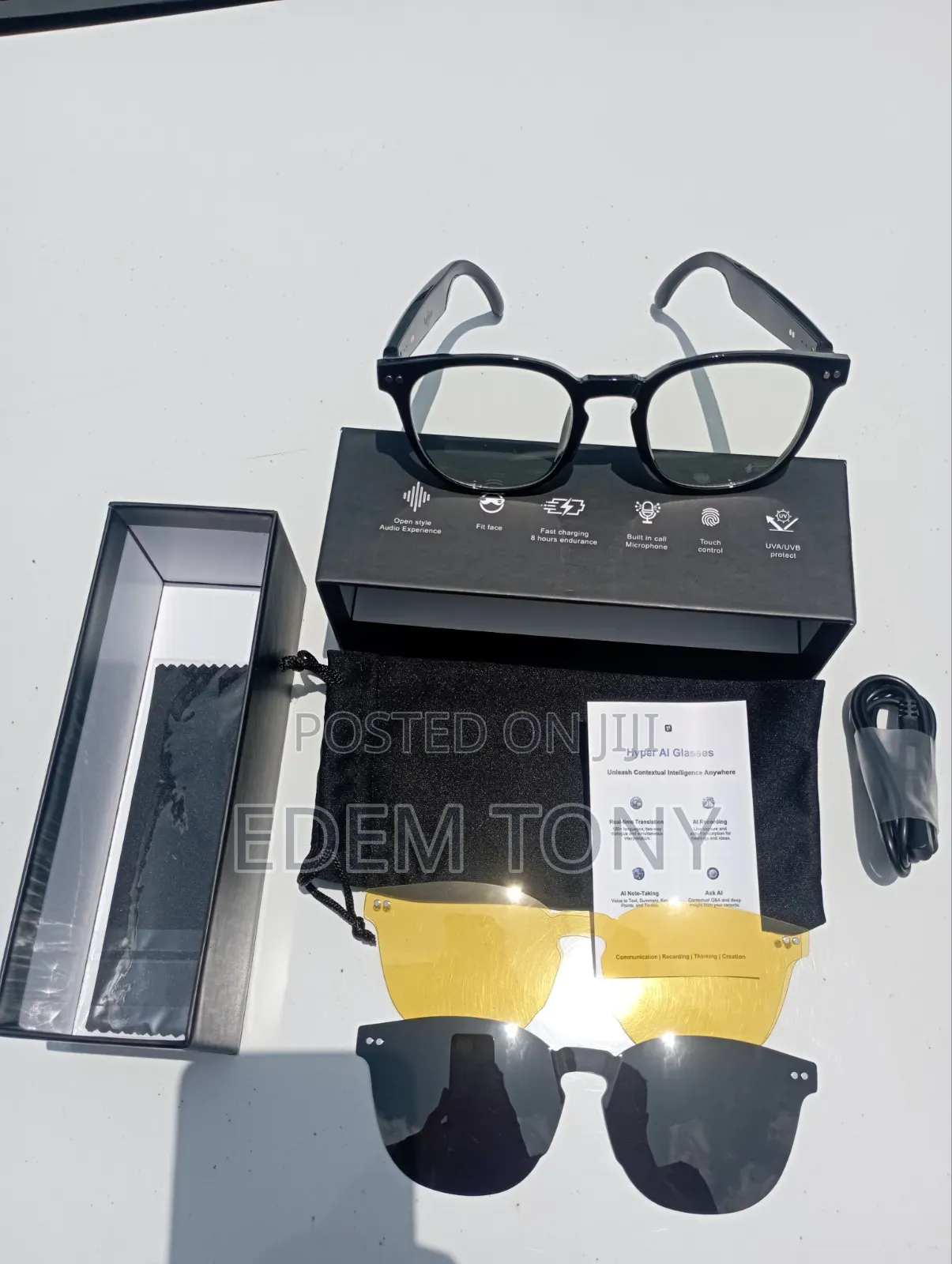 AuraSun AI Smart Audio Glasses/Sunglasses