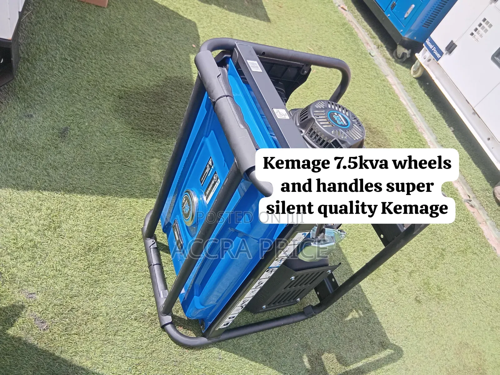 Kemage 7.5kVA Easy-Mobility Generator Smooth Movement, Reliable Power