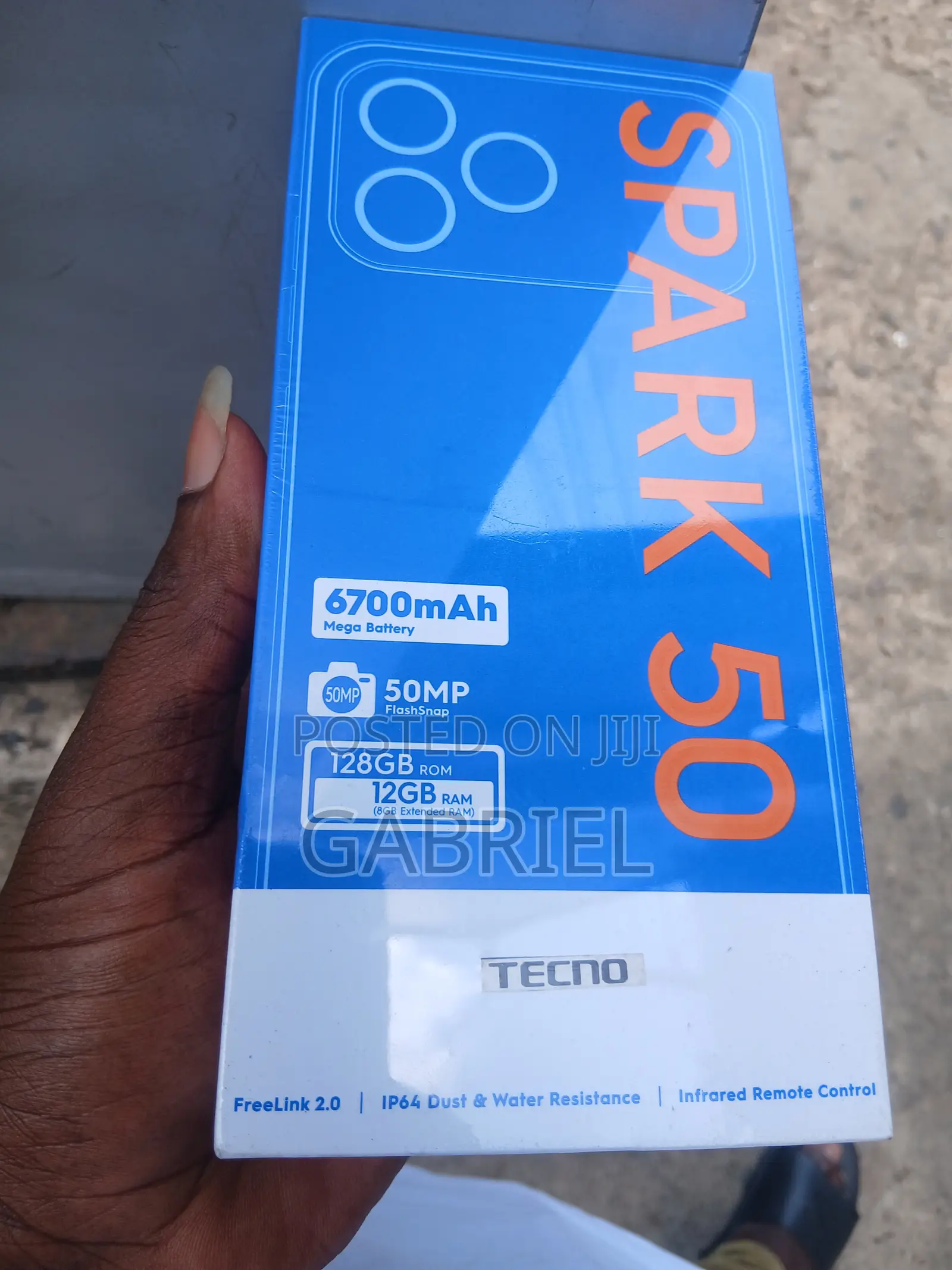 New Tecno Spark 50 128 GB Blue