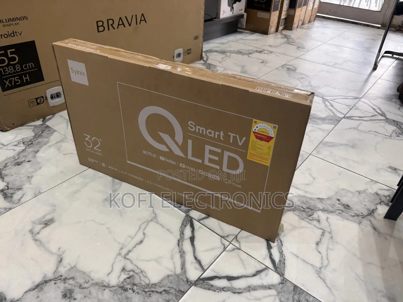 Enjoy Sharp Syinix 32-Inch S66H Smart QLED TV – Built-in Satellite