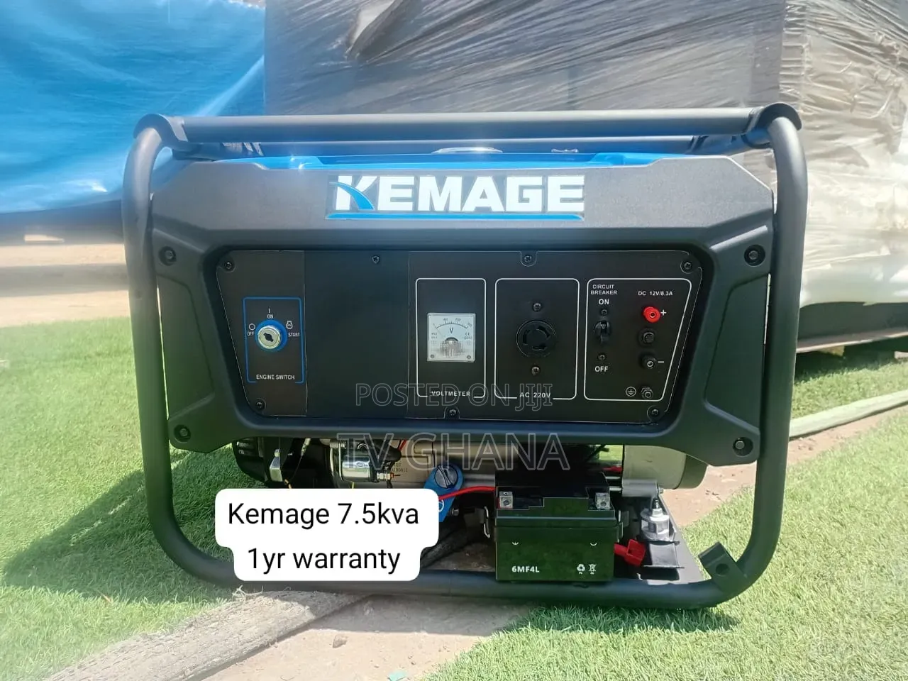 KEMAGE 7.5KVA Generator With Wheels and Handles – Easy to Move7kva