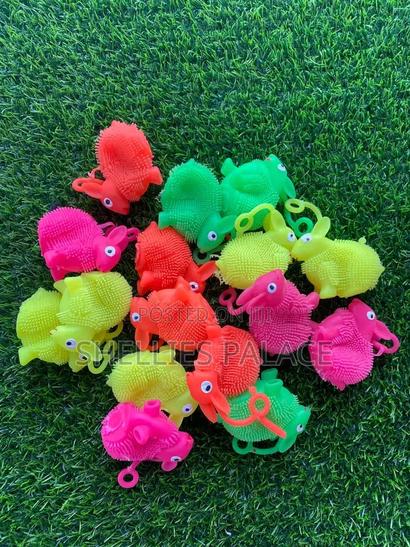 5Pcs Flash Ball Cute Children's Funny Squeeze Elastic